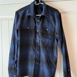 Vuori Blue Coast Long Sleeve Flannel Button Down